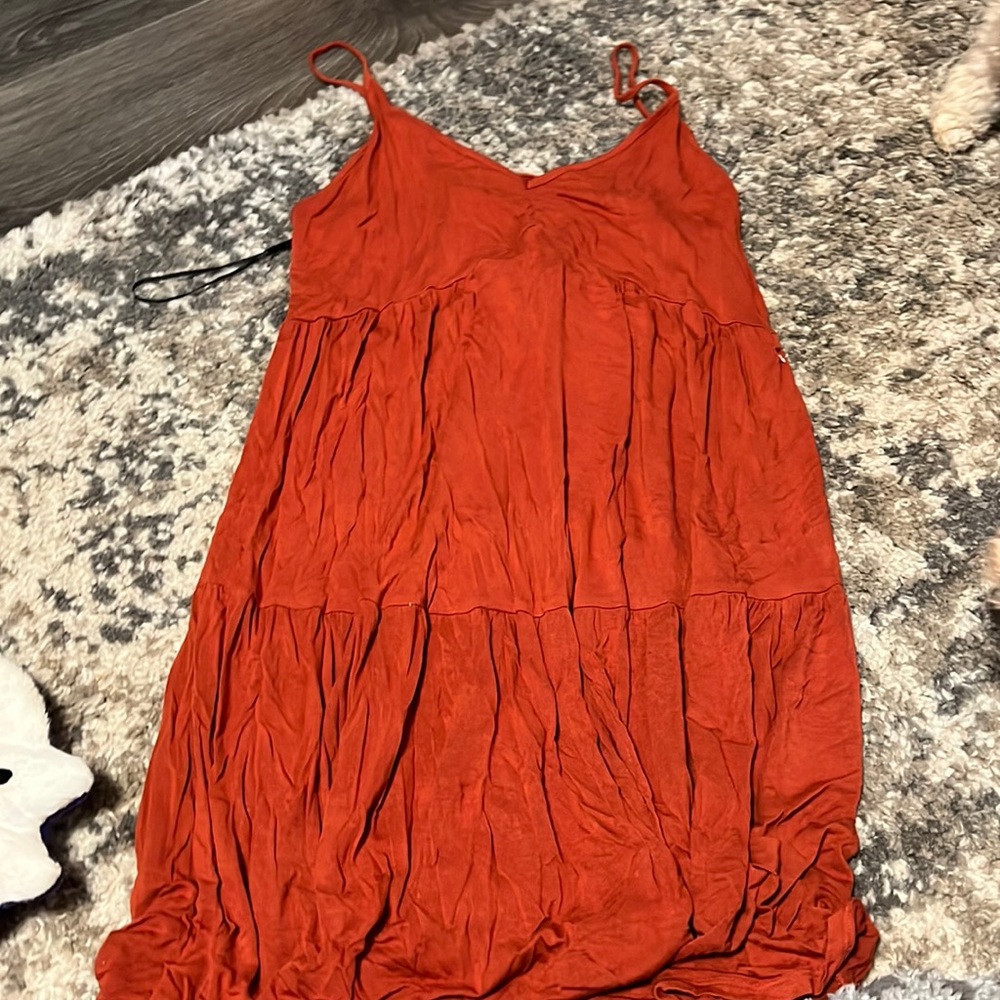 Burnt orange dress